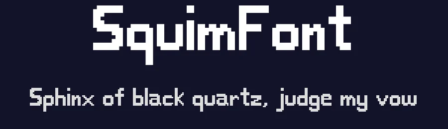 SquimFont — Display Font — thumbnail 2