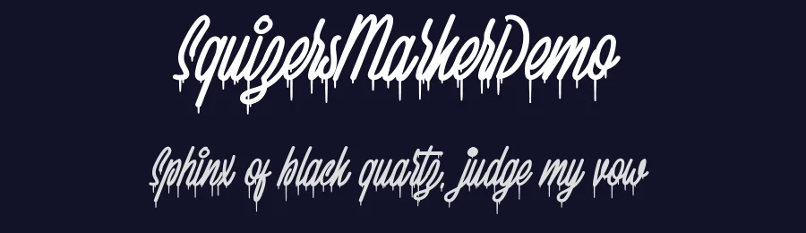 SquizersMarkerDemo by SemutHitam Creative — Display Font — thumbnail 2