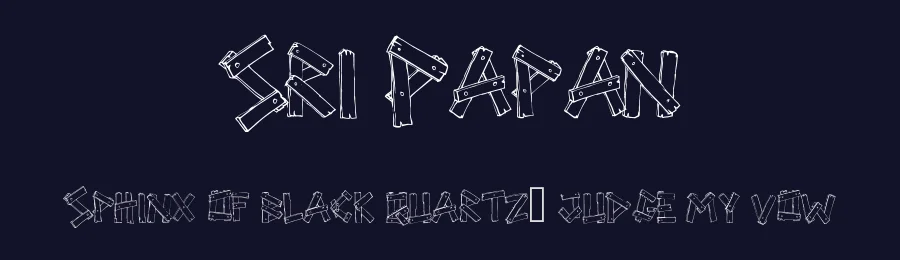 Sri Papan — Display Font — thumbnail 2