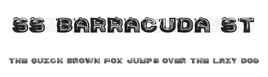 SS Barracuda St by This font is an original work of southype dot com — Display Font