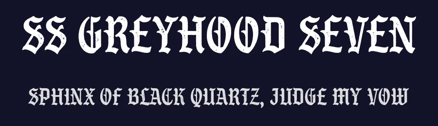 SS GreyHood Seven by Gilang Purnama — Display Font — thumbnail 2