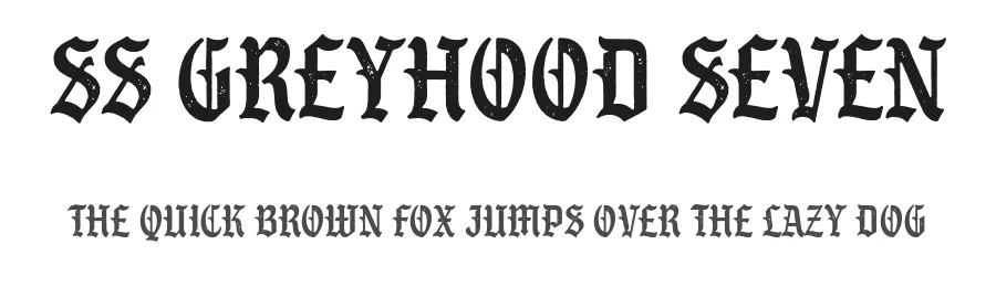 SS GreyHood Seven by Gilang Purnama — Display Font