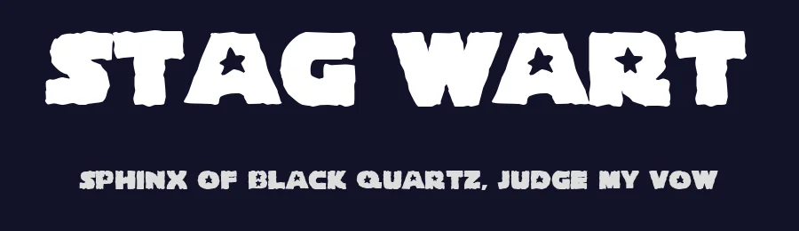 Stag Wart — Display Font — thumbnail 2