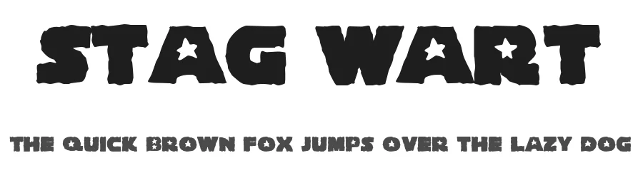 Stag Wart — Display Font
