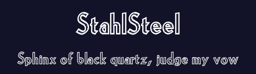 StahlSteel — Display Font — thumbnail 2