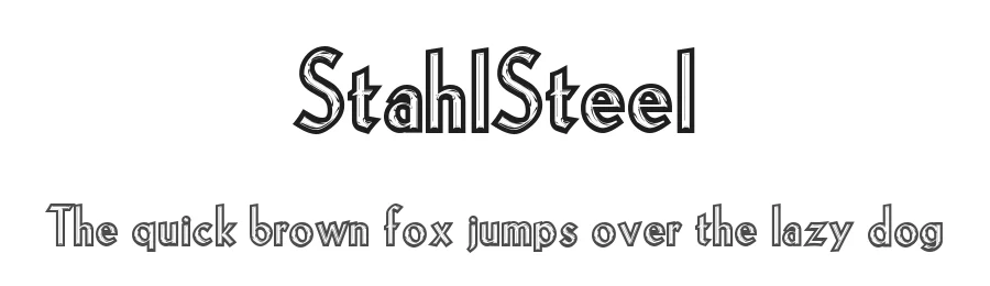 StahlSteel — Display Font