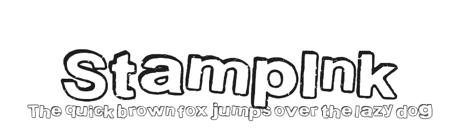 StampInk by Max Infeld Xerographer Fonts — Display Font