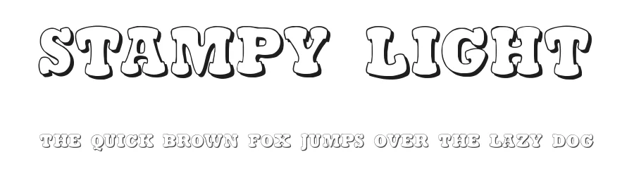 Stampy Light — Display Font