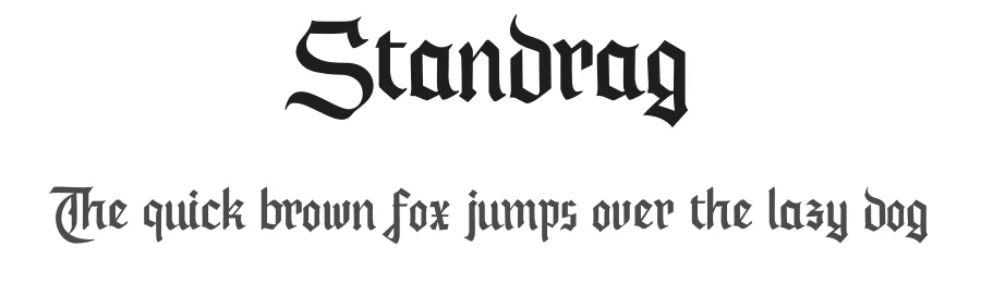 Standrag by Taufiqurrohman Nadri โ Sans Font