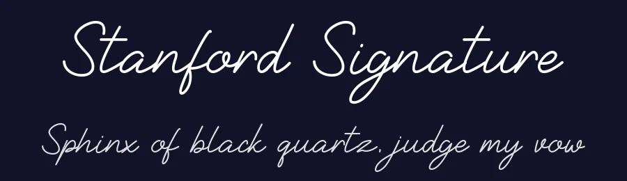 Stanford Signature by Nofi Sofyan Hadi — Sans Font — thumbnail 2