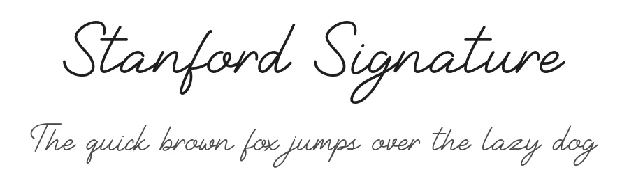 Stanford Signature by Nofi Sofyan Hadi — Sans Font