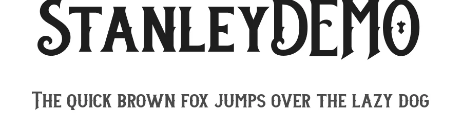StanleyDEMO by Twicolabs Fontdation — Display Font
