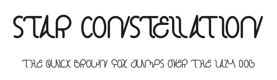 star constellation by http://www.dafont.com/wino-s-kadir.d2209 — Display Font