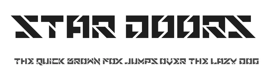 Star Doors by Allison JJ — Display Font