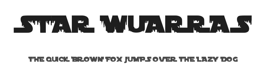 Star Wuarras by Woodcutter Manero — Display Font