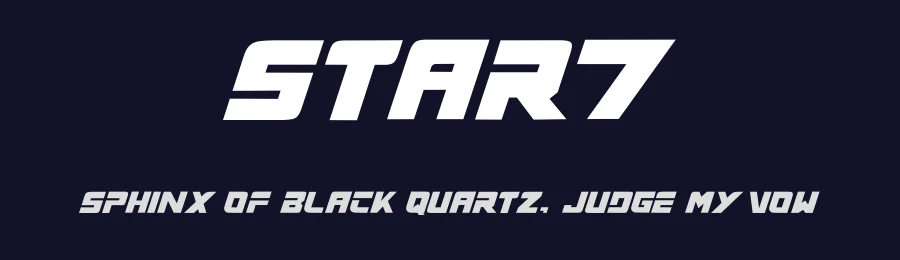 STAR7 by abdul ghofur — Display Font — thumbnail 2