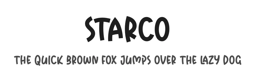 Starco by Kong Font — Display Font