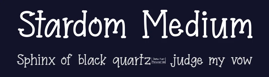 Stardom Medium — Display Font — thumbnail 2