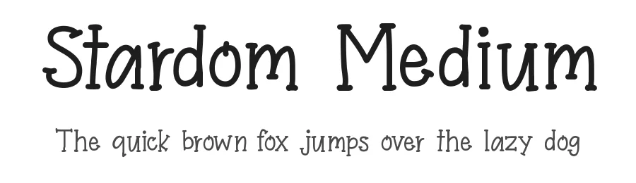 Stardom Medium — Display Font