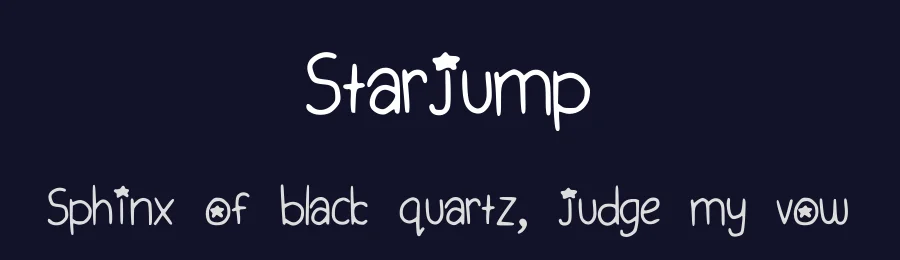 Starjump — Display Font — thumbnail 2
