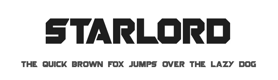 Starlord by Neale Davidson — Display Font