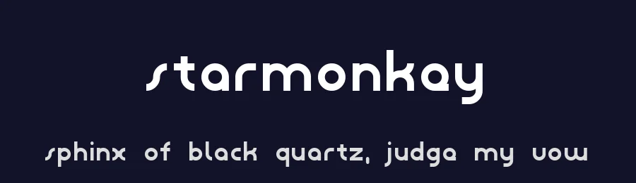 starmonkey — Display Font — thumbnail 2