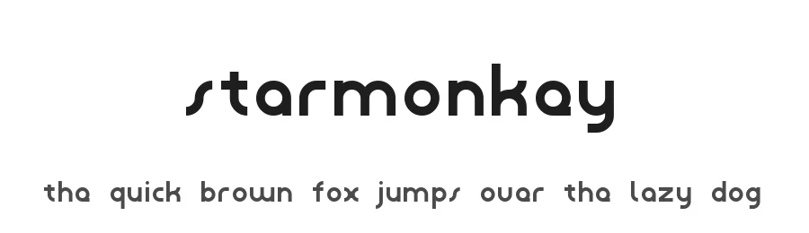 starmonkey — Display Font