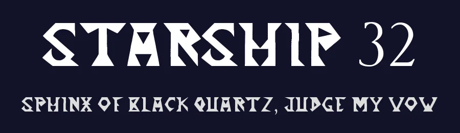 Starship 32 — Display Font — thumbnail 2