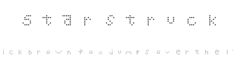 Starstruck by VeryBerryCherry — Display Font