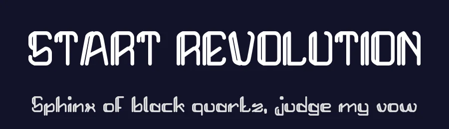 START REVOLUTION by http://www.dafont.com/wino-s-kadir.d2209 — Display Font — thumbnail 2