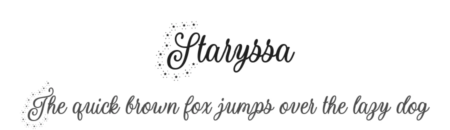 Staryssa by Misti's Fonts — Display Font