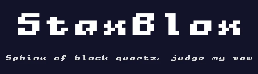 StaxBlox — Display Font — thumbnail 2