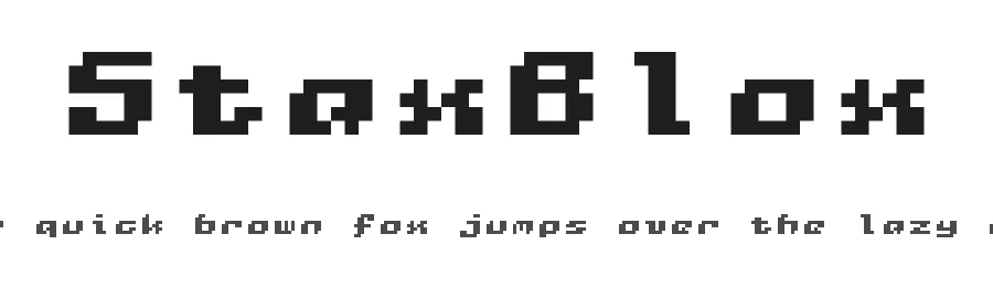 StaxBlox — Display Font