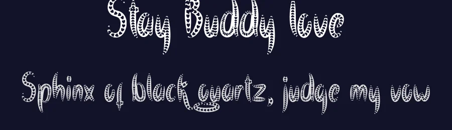 Stay Buddy love — Display Font — thumbnail 2
