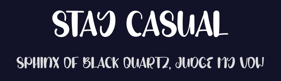 Stay Casual — Display Font — thumbnail 2