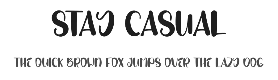 Stay Casual — Display Font