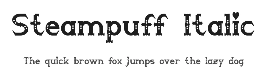 Steampuff Italic by Neale Davidson — Display Font