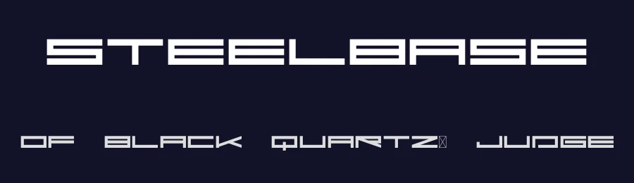 Steelbase — Display Font — thumbnail 2