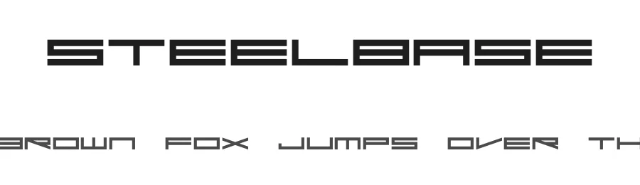Steelbase — Display Font