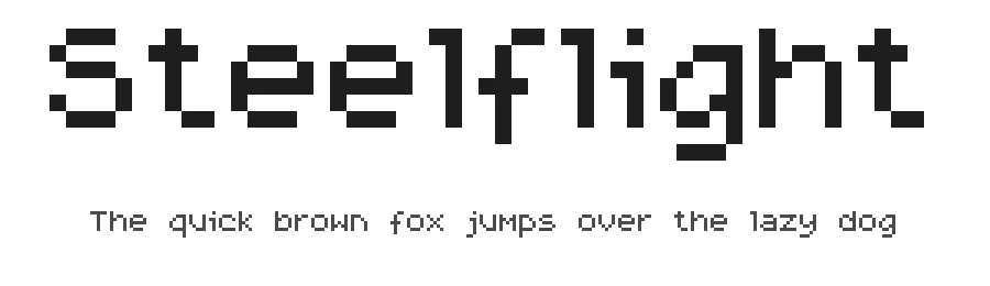 Steelflight by Caveras / Cliff Modes — Display Font