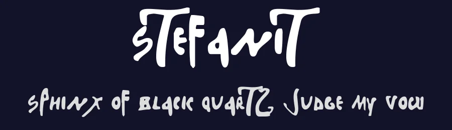Stefanit by Quinn Anya Carey — Display Font — thumbnail 2