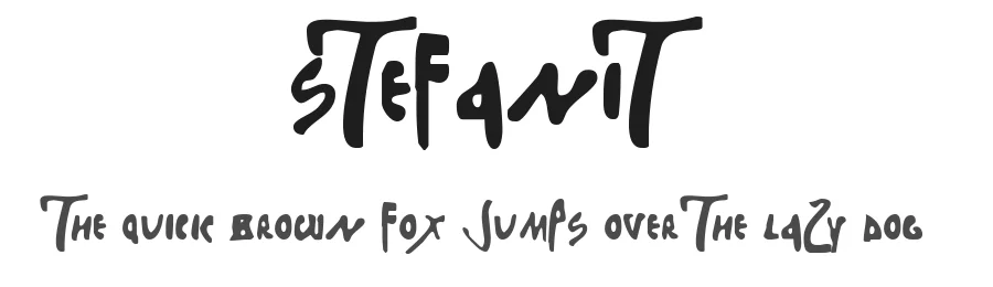Stefanit by Quinn Anya Carey — Display Font