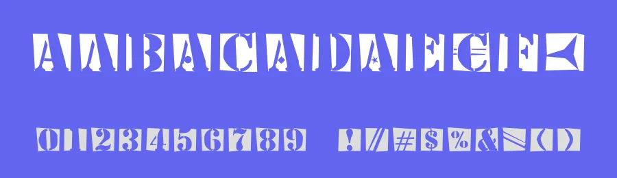 StencilBricksMK — Display Font — thumbnail 3