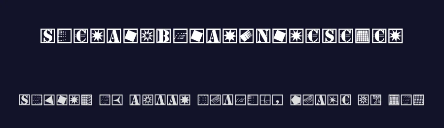 StencilBricksNineSeven — Display Font — thumbnail 2