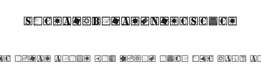 StencilBricksNineSeven — Display Font