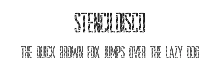 StencilDisco by Max Infeld — Display Font