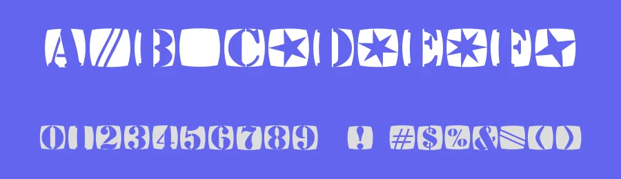 StencilStamps — Display Font — thumbnail 3