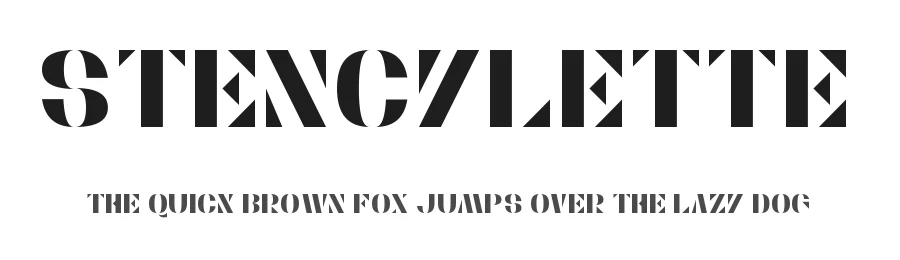 Stencylette — Display Font