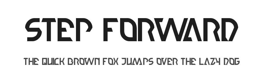 step forward by http://www.dafont.com/wino-s-kadir.d2209 — Display Font