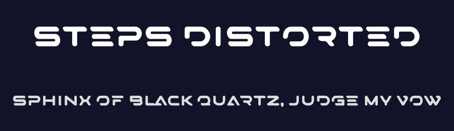 STEPS Distorted by Mahir Huseynov — Sans Font — thumbnail 2